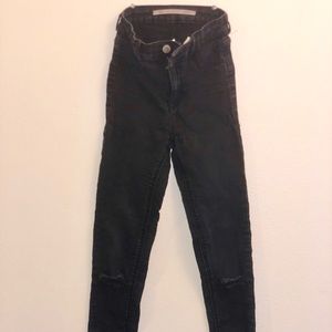 Zara skinny washed out jeans